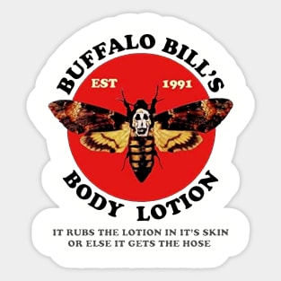 Buffalo Bill's Body Lotion Sticker